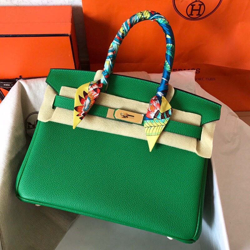 Hermes Birkin 35CM Togo Leather Handbag Green